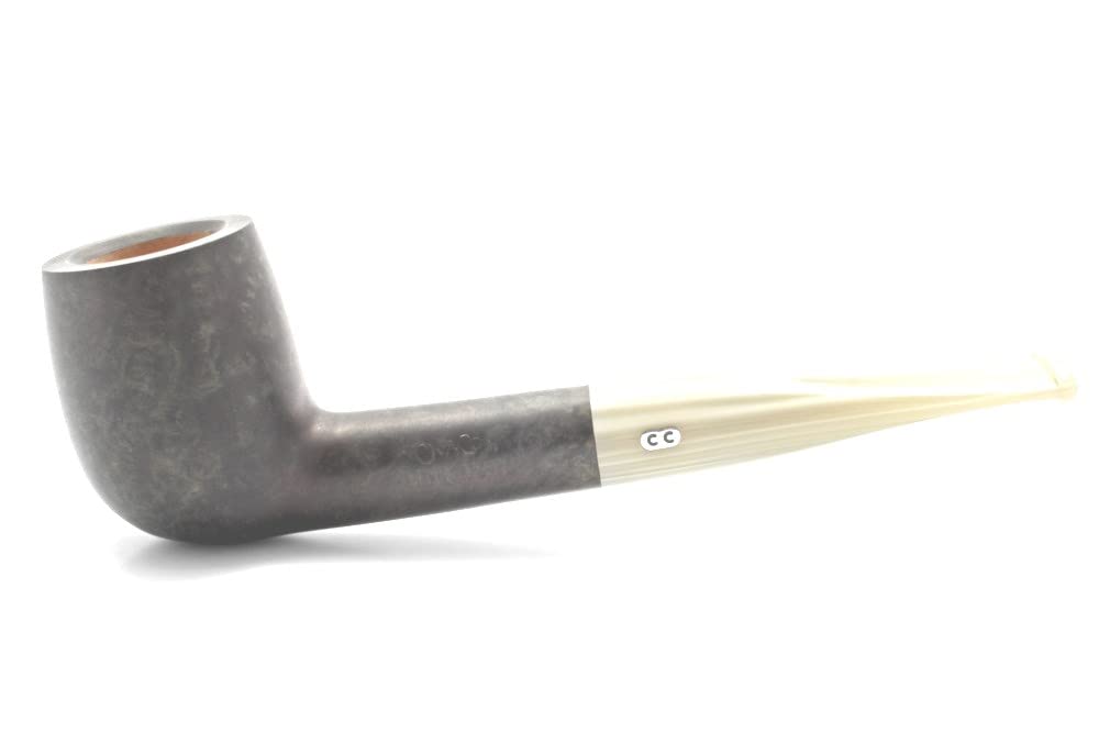 ChacomPipe Jurassic 127 Straight Billiard Anthracite from Stadlerwein / Mouthpiece Coloured / 9 mm