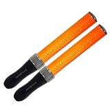 【2本セット】キングブレードマックス・ツー KING BLADE MAX II MAX2 ルイファン・ジャパン シャイニング ペンライト LR44電池2個付き LED ライブ コンサート (オレンジ)