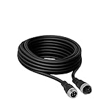  maxxcount 4 Pin Video Verlängerungskabel - 5m - Rückfahrkamera Kabel für LKW, Transporter, Wohnmobil, Bus, Auto, Anhänger, Autokamera, Monitor (Wasserdicht)