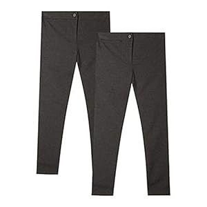 Islander Fashions Adulte Coupe Slim Fit Uniforme Pantalon Enfant Stretchy Porter Pantalon