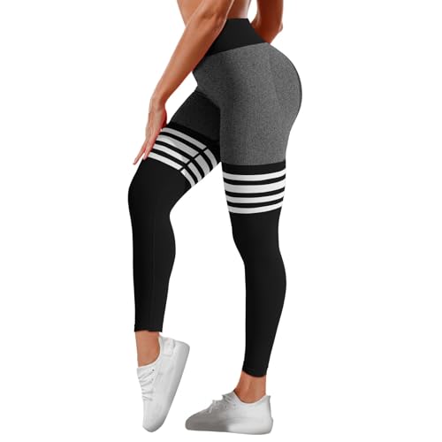 Yekdmxop Leggings Deporte Mujer Cintura Alta Push Up Pantalones De Yoga Elasticos Leggings Bolsillos Running Sin Costuras Ropa Deportivas Gimnasio Control De Barriga Mallas De Deporte para Jogging
