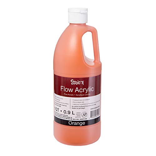 Darice Studio 71 Flow Orange, 1 quart Acrylic Paint