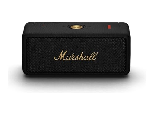 Marshall Emberton II Portable Bluetooth Speaker, Black & Brass