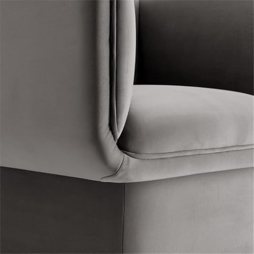 Sillón Terciopelo Plegable Gris miniatura 5