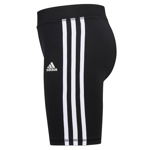 adidas Girls' Detached Waistband 3 Stripe Bike Short2