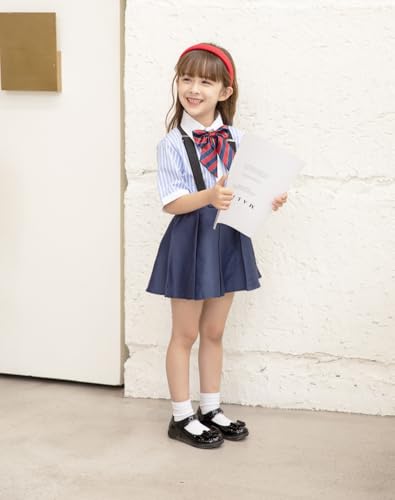 Toddler Girl Ballerina Flats Bowknot School Uniform Mary Jane Party Dress Shoes for Kids3