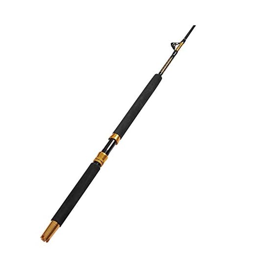 Fiblink 1-Piece Saltwater Offshore Heavy Trolling Rod Big Game Roller Rod Conventional Boat Fishing Pole (30-120lb, 5-Feet 6-Inch) (80-120lbs)