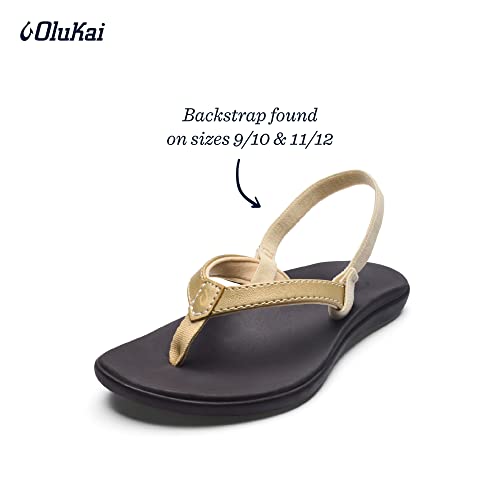 Image of OLUKAI Ho'opio Girls' Beach Sandals, Quick-Dry Flip-Flop, Water Resistant & Cute Design, All-Day Comfort Fit