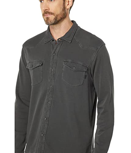 Lucky Brand Men's French Terry Western Shirt3