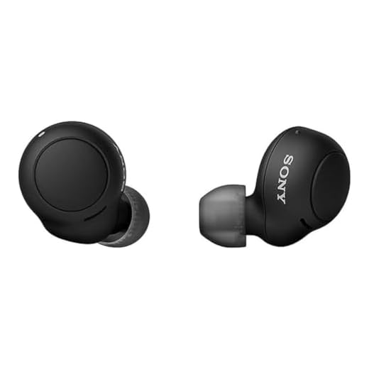Sony WF-C500 True Wireless Headphones (tot 20 uur batterijduur met oplaadcase - compatibel met spraakassistent, ingebouwde microfoon voor telefoongesprekken, Bluetooth) zwart