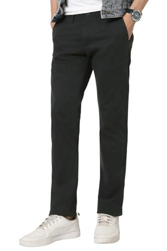Image of Peter England Men's Slim Fit Mid Rise Premium Casual Trouser Chinos