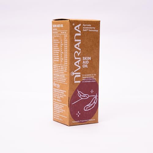Image of Nivarana Skin Aid Oil | Suitable for Kids & Adults | Minimizes Redness in Sensitive Areas | Manages Odor from Fungal Infections | Ayurvedic Oil for Skin Care | Prevents Diaper Rash | 30ml