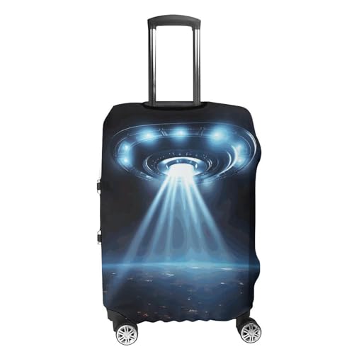 UFO Spaceship Luggage Cover Elastic Suitcase Protector Case Anti-Scratch Washable Baggage Covers Protector For Traveling, Aircraft Consignment L4