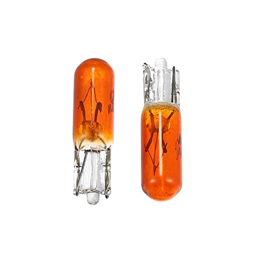 X AUTOHAUX 10 luces LED ambar T5 12V para automóviles miniatura 4