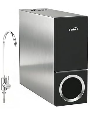 OEMIRY 600 GPD Tankless Reverse Osmosis System, 7-Stage Under-Sink Water Filter, TDS Dispaly and Filter Life Reminder, 2:1 Pure-to-Drain, Plug-in for Home, Kitchen, and RV