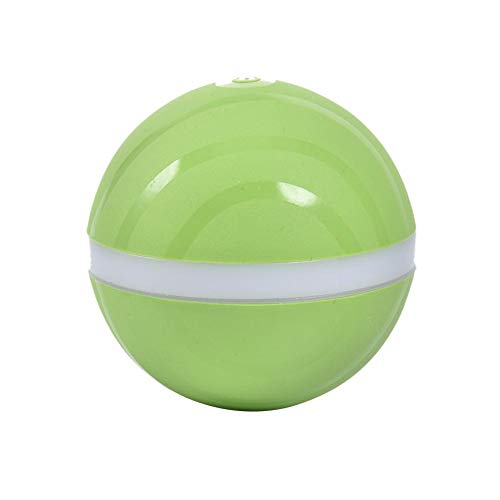 Destinely Wicked Ball, Interactive Pet Cat Jumping Ball Toys, Juguete para Mascotas USB Electronic Wiggling Wobbling Crazy Ball Jumping Ball LED Rolling Flash Ball para Pet Cat Dog
