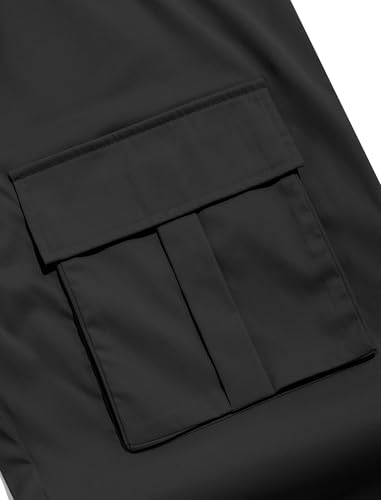 ZAFUL Cargo Pants for Men Workout Joggers Casual Hiking Pants Work Baggy Loose Drawstring Track Sweatpants with Multi Pockets4