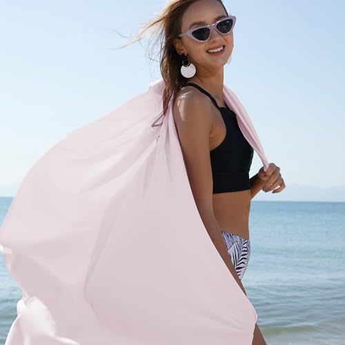 Image of Rainleaf Microfiber Towel Perfect Travel & Gym & Camping Towel. Quick Dry - Super Absorbent - Ultra Compact - Lightweight. Suitable for Trip, Beach, Shower, Backpacking, Pool