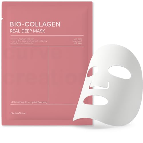 Image of Bio Collagen Deep Collagen Night Mask Hydrating Overnight Hydrogel Korean Glass Skin Mask For Deep Hydration Wrapping Peel Off Facial Mask Pack (Pack of 1)
