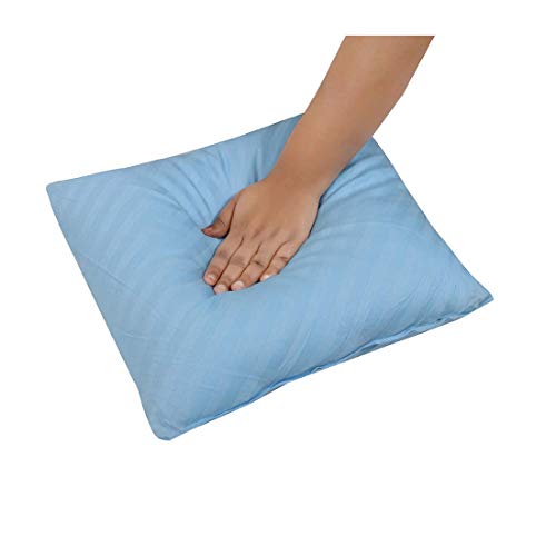 Image of Cloth Fusion Microfiber Satin Striped Cotton Cushion Filler Set of 5-16x16 Inches /Multicolor (Color as Per Availability)