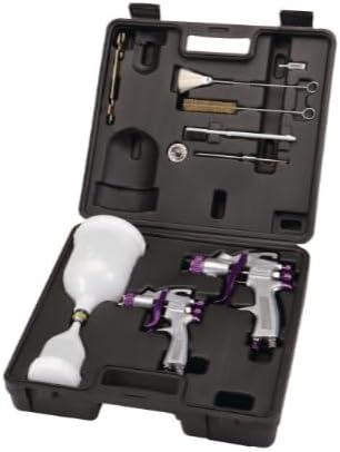 Professional Automotive HVLP Spray Gun Kit with Carrying Case