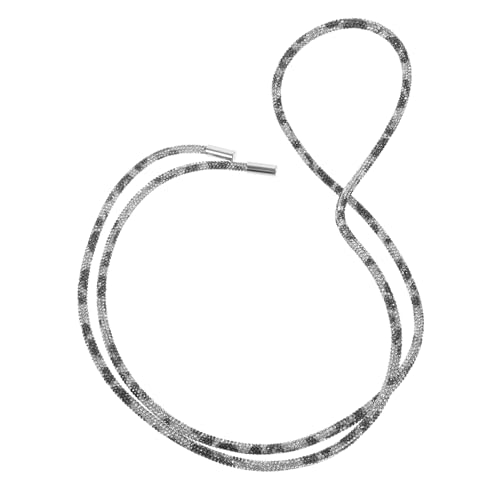 Rhinestone Waist Strap Glitter Drawstring Belt Long Leopard Print Design Comfortable Fit for Dresses Pants Skirts Durable Sparkling Rhinestone Laces for Fashion