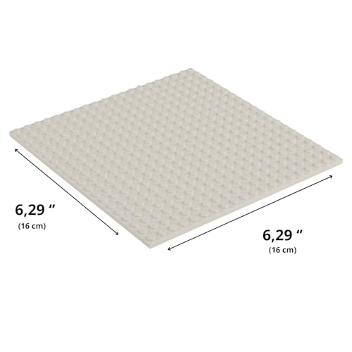 Image of Classic Baseplate - Building Kit for Toddlers & Kids - 20 x 20 Studs - 6.3 x 6.3 inches - Pack of 4 Baseplates - Compatible with Major Brands