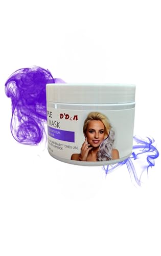 D'D&A Purple Hair Mask, for Blonde Platinum Gray/Silver Hai, HAIR MASK For highlighted, blonde or grey hair,No yellow any more