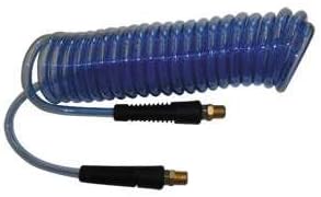 Interstate Pneumatics HR76-010 Clear Blue Polyurethane Recoil Hose 3/8 Inch x 10 Feet