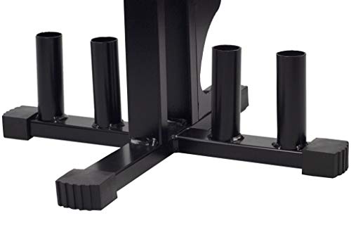 Suporte Organizador P/4 Barras 200kg De Anilhas E 6 Halteres