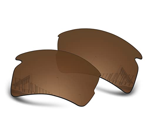 Image of Well-aimed Replacement Lenses Compatible with Oakley Flak 2.0 | Flak 2.0 XL Sunglasses - Brown Polarized