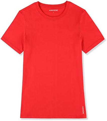 ALWAYSONE Women’s Summer Tops Short Sleeve T Shirts Casual Cotton Jersey Tee Crewneck T Shirts Workout Tee