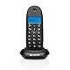Motorola C1001CB+ – Digitales DECT-Schnurlostelefon – Anrufblockierungsmodus, Anrufer-ID, Freisprecheinrichtung, Telefonbuch mit 50 Nummern, Display mit Hintergrundbeleuchtung – Schwarz