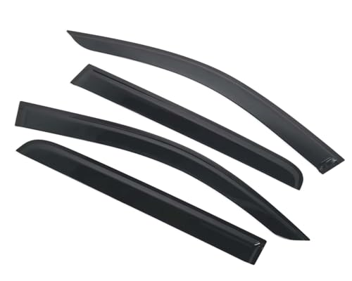 Image of Baleno 2022 Onwards Car Accessories Door Visor Premium Sun Rain Visor Wind Deflector Window Visor Sun Guard for Baleno 2022 Onwards Set of 4 Pieces