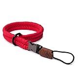 C-Rope Kamera Handschlaufe The Claw aus handgeflochtenem Paracord. Kameragurt mit Schnellverschluss-System, Rot