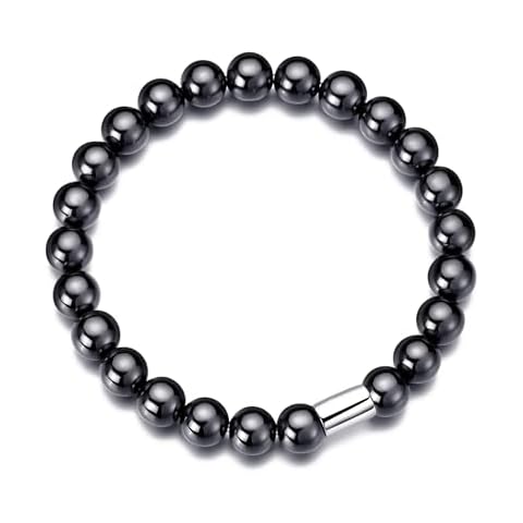 Philip Jones Men's Hematite Beaded Bracelet Cover