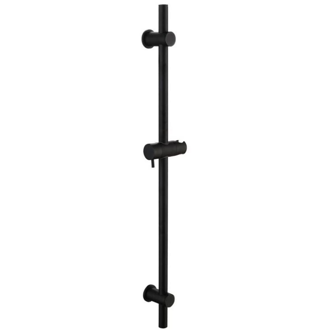 Support de pommeau de douche en laiton noir mat au design minimaliste pour salle de bain chic
