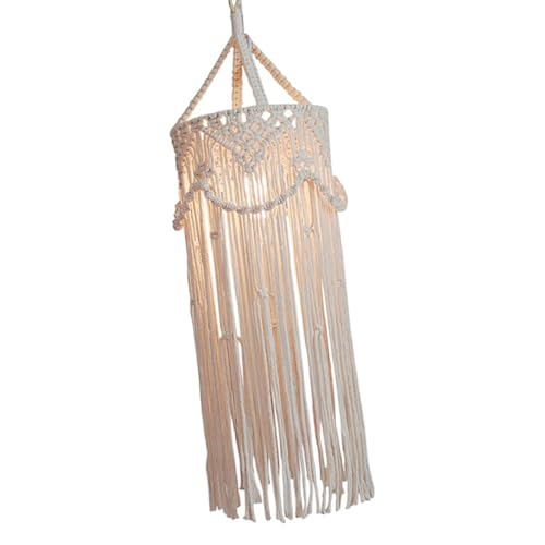 Lámpara de macramé Ailan hecha a mano para dar calidez y comodidad al dormitorio del bebé 4