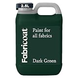 Fabricoat Green Fabric Upholstery Paint & Dye | 2.5L / 85 fl oz | Restore or Change Color of Couches Chairs Upholstery Car Interiors Clothing - Soft Flexible Finish