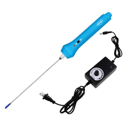 Absdefen 【アップグレード版】発泡スチロールカッター フォームカッター 発泡カッター フォーム切断ツール ワンタッチスイッチ 電源指示灯 均一加熱 DIY カービングツール フォーム彫刻 広告ワード制作 芸術的なモデル作り クリーニングボール付き 温度制御電源 US Plus (15CM)