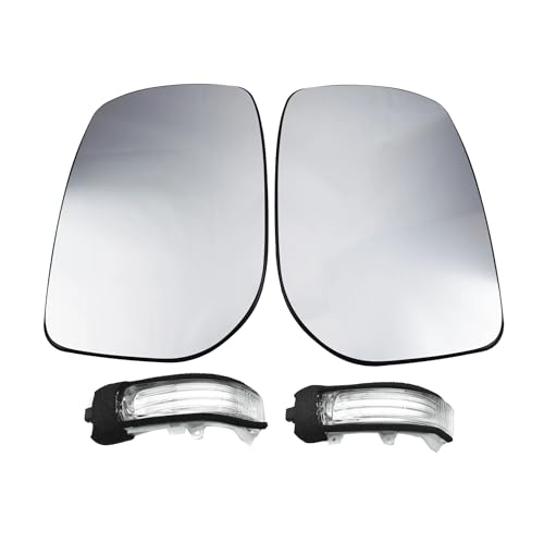 Latéral Rétroviseur Clignotant Pour Toyota Pour Auris 2007-2012 4 Pièces Gauche Et Droite Voiture Rétroviseur Latéral Chauffant Verre Et Clignotant Kit...