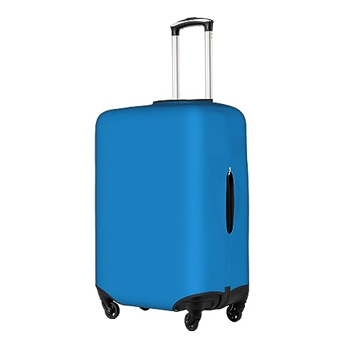 Solid Color Blue Suitcase Cover Luggage Protective Case High Elasticity Material For Travelers2