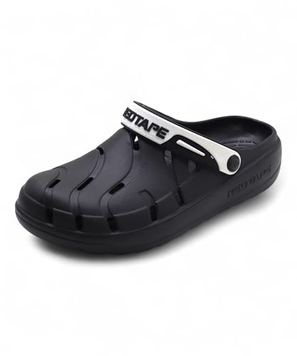 Image of Red Tape Mens Lightweight EVA Clogs Slip-On Comfortable Casual Footwear with Adjustable Back Strap and Anti-Slip Outsole