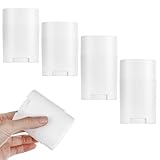 Guduling 4 Pcs Deodorant Tubes Empty,Deodorant Container,Twist-Up Refillable Plastic Empty Deodorants Containers,for DIY Deodorants, Aromatherapy, Balm, Etc