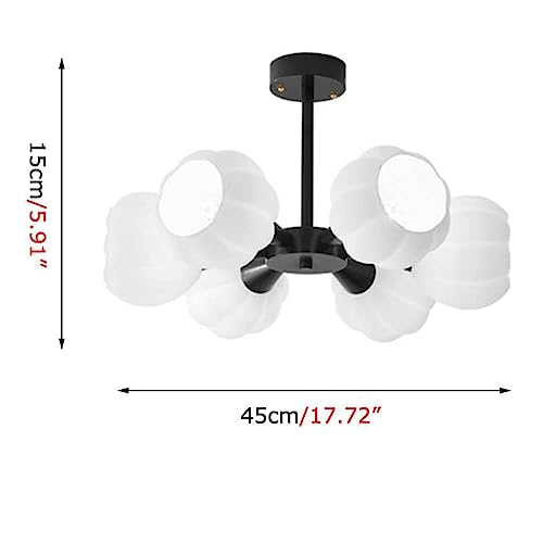 Chandelier minimaliste italien 6 G9 dimmable pour eclairage de salon - 7