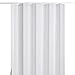 LTL Home Products Via 36 by 80 Inch Vinyl Panel Single Folding Accordion Door with Flexible Hinges for Home and Office Interiors, White Mist