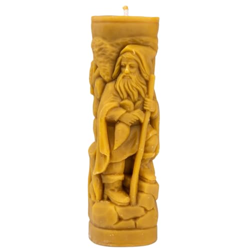 BeesWax World Velas de cera de abejas hechas a mano – Velas decorativas naturales hechas de cera de abeja 100% con mecha de algodón – sostenibles y diseñadas con cariño – Diferentes formas y tamaños