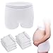 Mesh Postpartum Underwear High Waist Disposable Post Bay C-Section Recovery Maternity Panties for Women (White-6 Pack, Medium/Large)