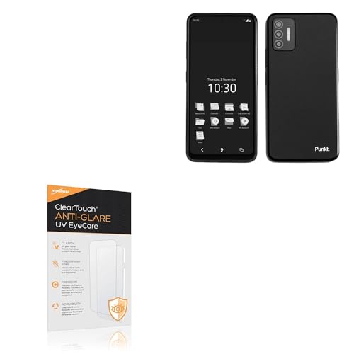 BoxWave Screen Protector Compatible With Punkt MC02 - ClearTouch Anti-Glare Anti-UV EyeCare (2-Pack), Filters out Harmful Blue Light Reduce Fatigue