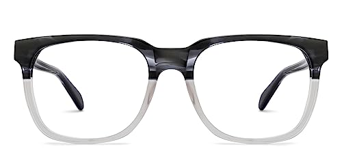 LENSKART BLU | Zero Power Blue Cut Computer Glasses | Anti Glare, Lightweight & Blocks Harmful Rays | UV Protection Specs | Blue Transparent | Men & Women | Small | LB E16061